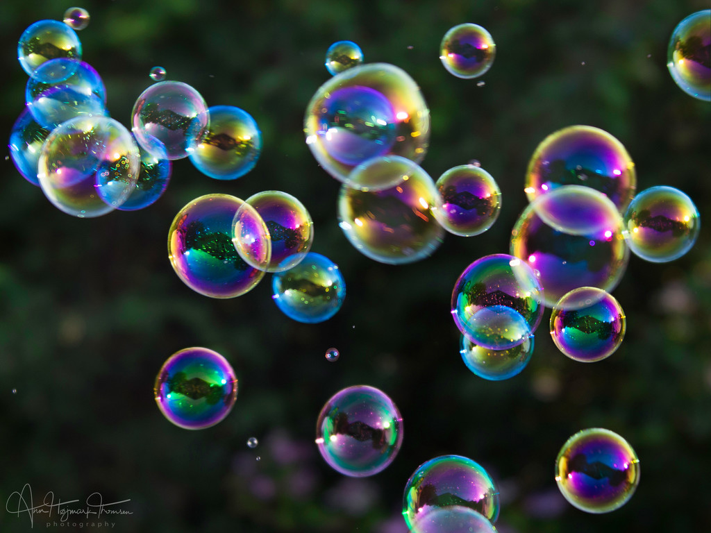 Never too old for blowing soap bubbles by atchoo