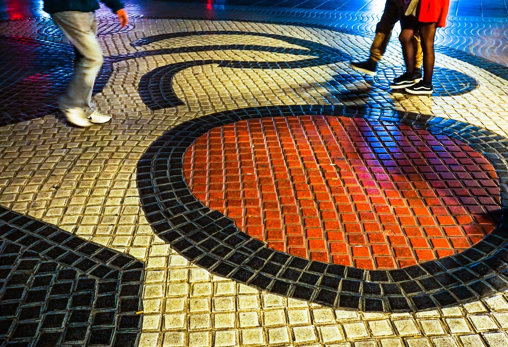 Paviment Miró, Las Ramblas, Barcelona by cristinaledesma33