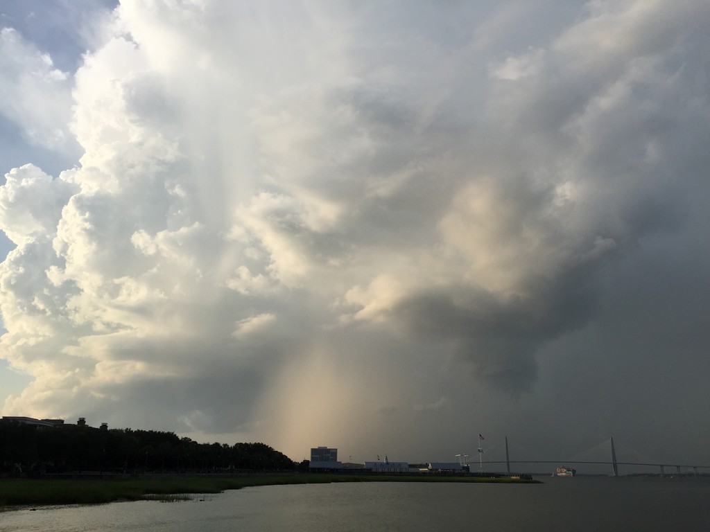 Clouds over Charleston Harbor by congaree