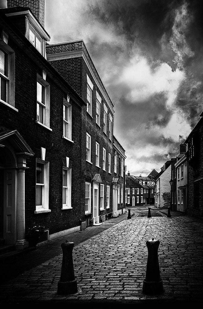 Dark and Stormy Street by davidrobinson