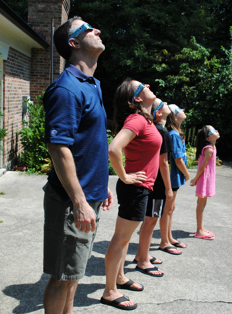 Solar Eclipse Party on our Driveway by alophoto