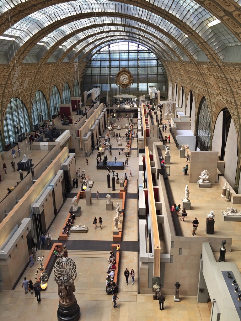 Musee d'Orsay from the top.  by cocobella