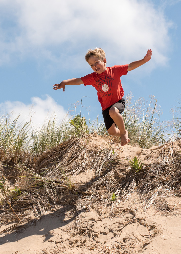 Grandson + sand dunes = tons of fun by dridsdale