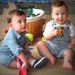 Henry and his friend at the Birthday Party. by bruni