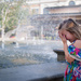 Getting Splashed at the Fountain by tina_mac