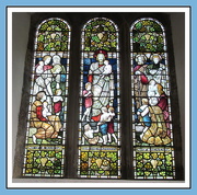 26th Aug 2017 - A stained glass window at St. Andrew's Church. Dent.