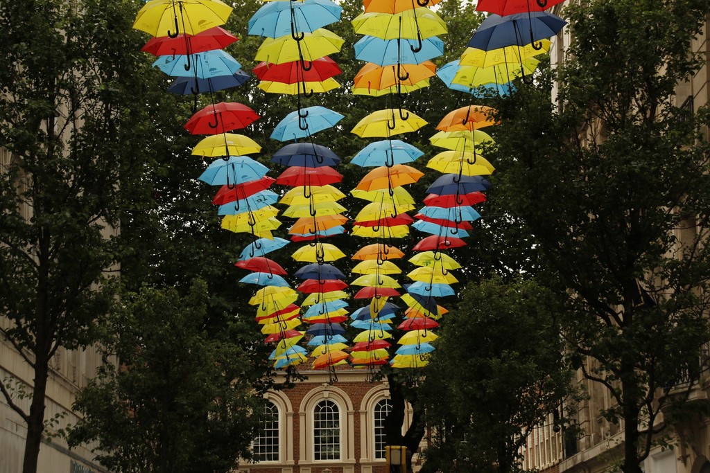 Raining Umbrellas Liverpool by bizziebeeme