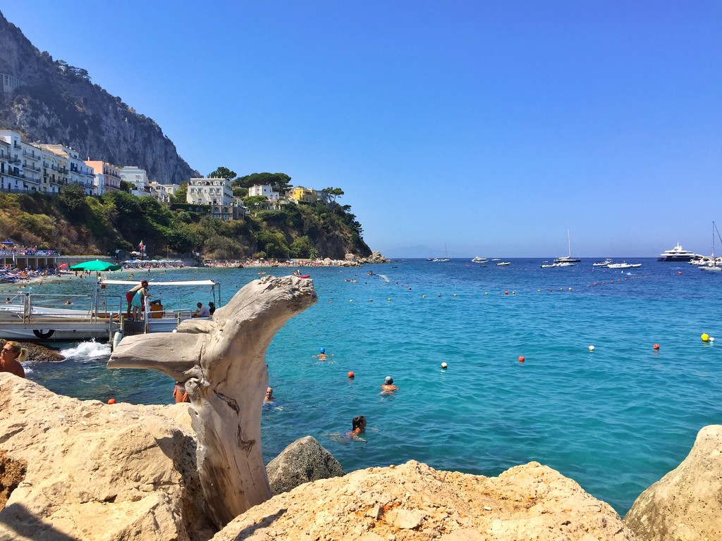 Capri beach.  by cocobella