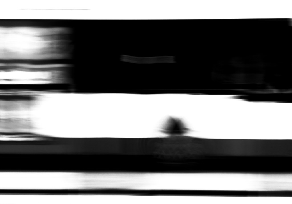 b&w abstract from panning..... by robz