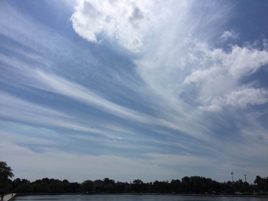 Clouds over Colonial Lake, Charleston, SC by congaree