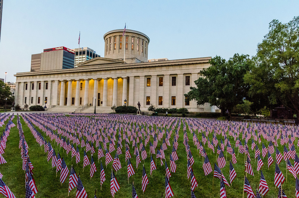9-11 Tribute at Cols. Ohio statehouse by ggshearron