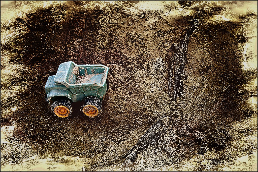 A Little Truck in the Sandbox by olivetreeann