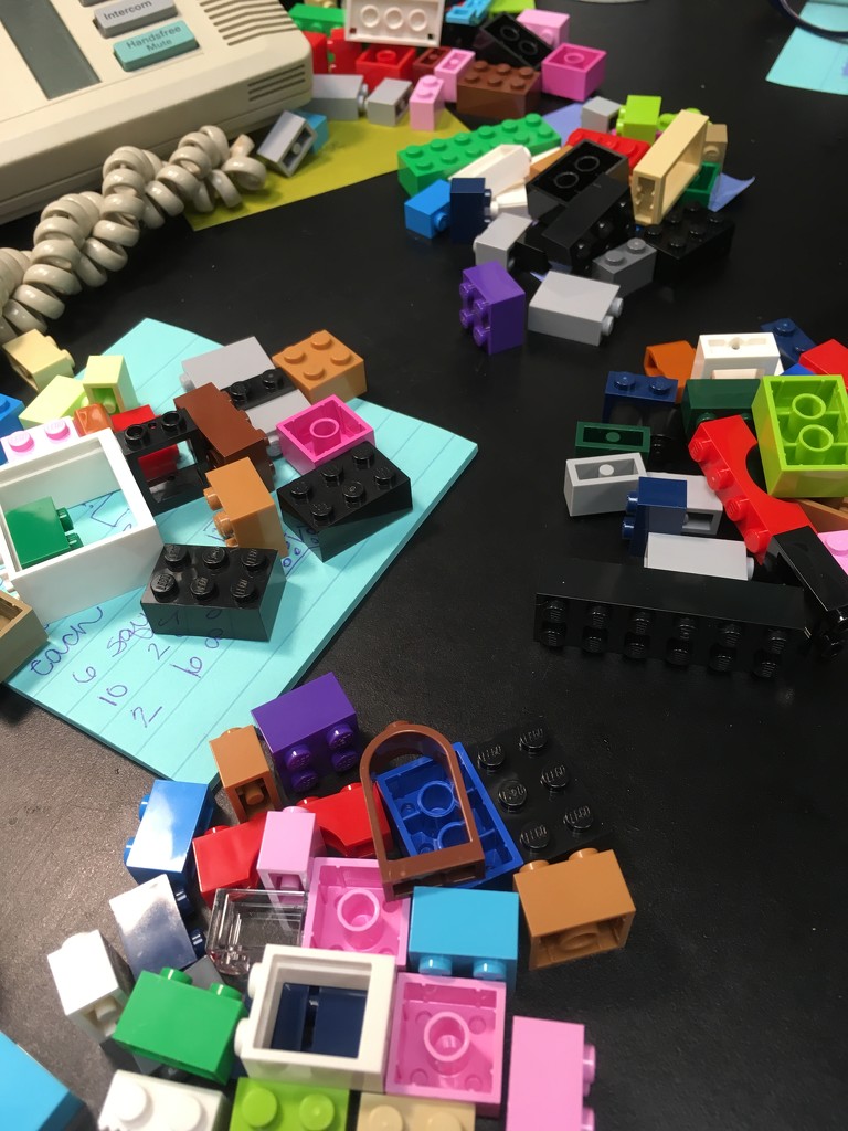 sorting legos for a library project by wiesnerbeth