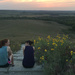 Top of the Konza Prairie at dusk by mcsiegle