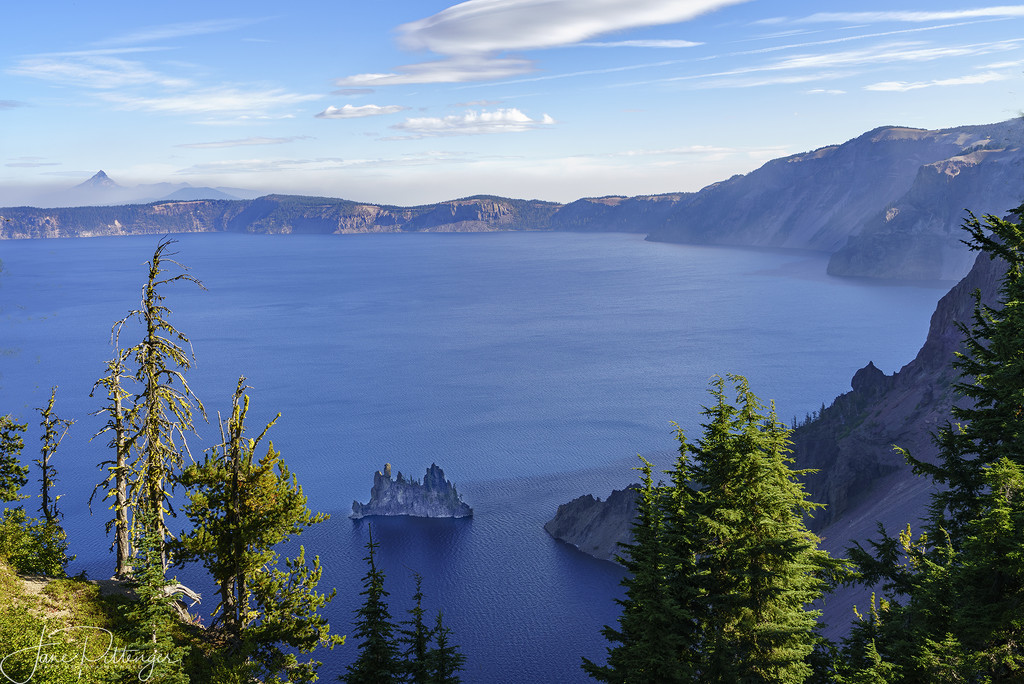 Phantom Ship At Crater Lake by jgpittenger