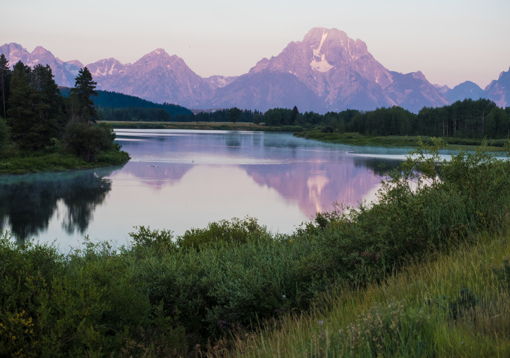 Sunrise at Oxbow Bend by redy4et