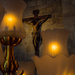 Lamps and Crucifix  by fotoblah