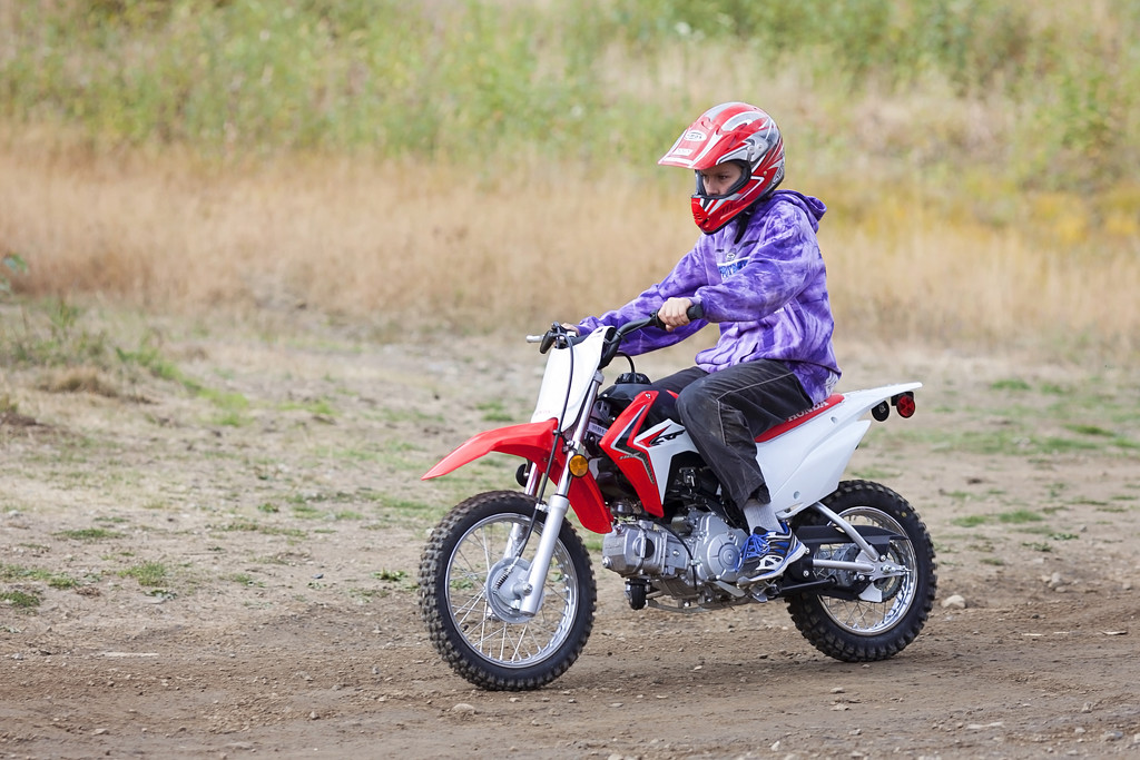 Trying out the Honda CRF110F by kiwichick