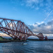 Forth Bridge as the sun goes down by frequentframes