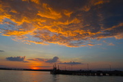 2nd Oct 2017 - Sunset over the Ashley River at Charleston Harbor