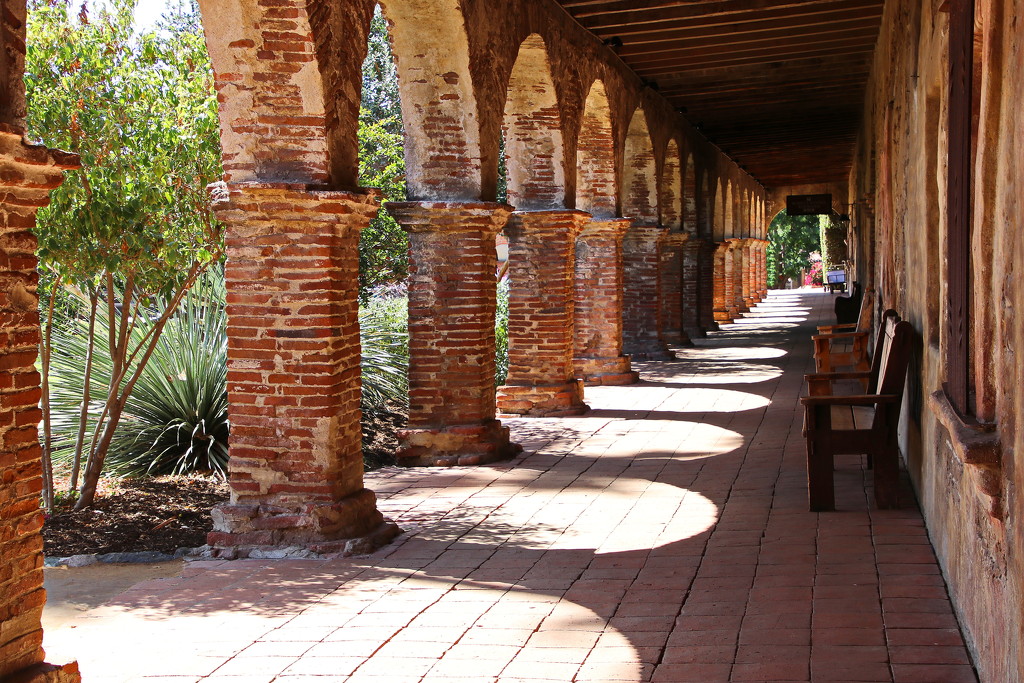 Arches of Mission San Juan Capistrano  by terryliv