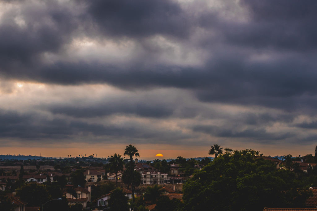 Sunset Over the Suburbs by cjoye