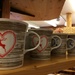 Mugs with hearts.  by cocobella