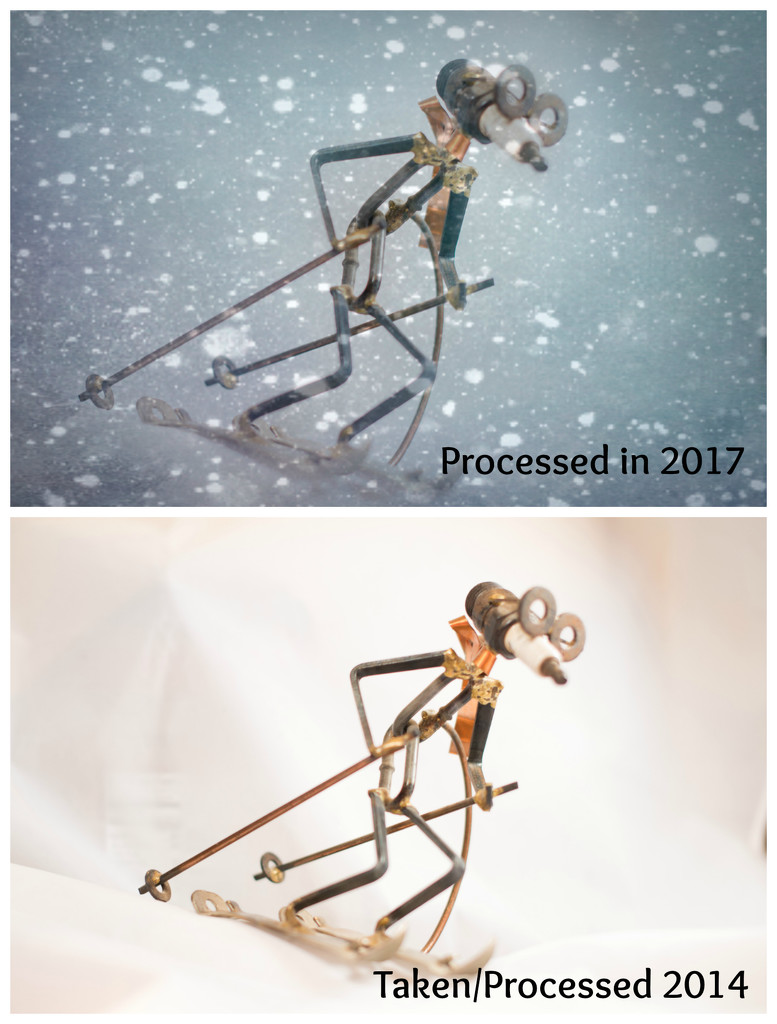Skier - Version 2014 versus 2017 by taffy