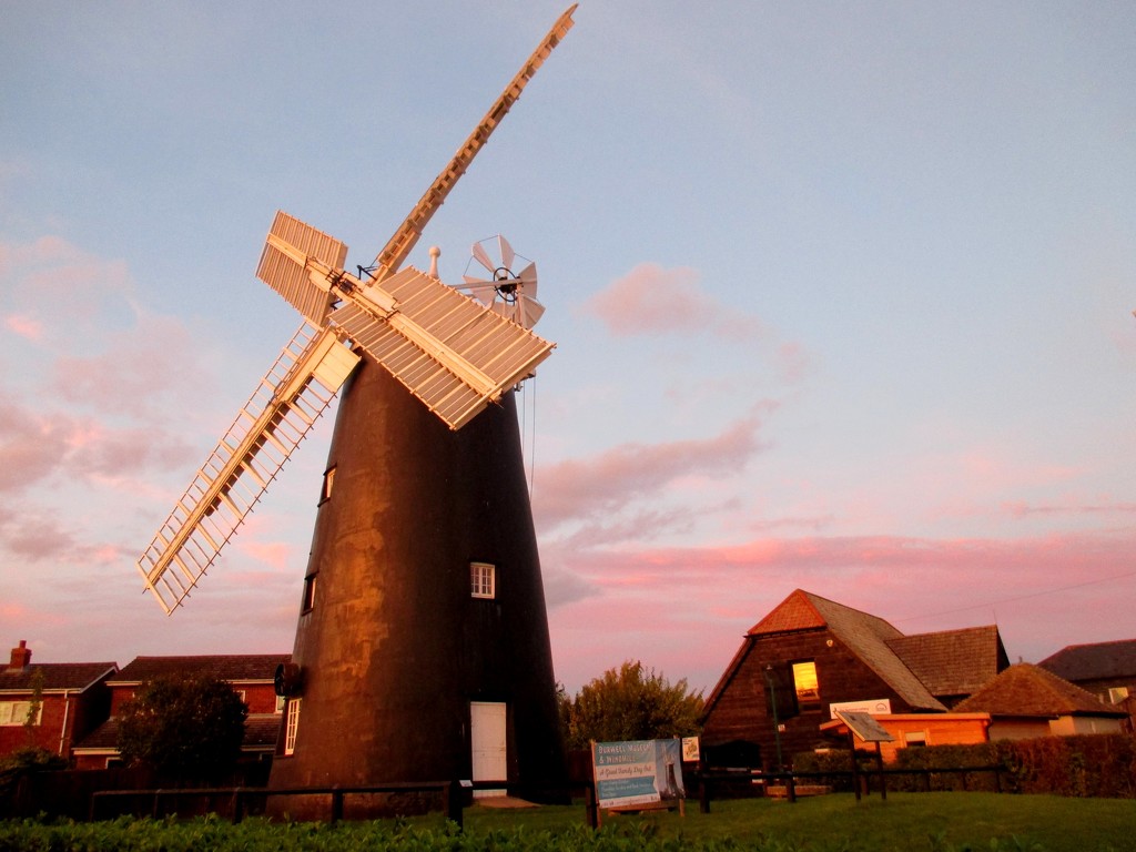 "Our" windmill at sunset by g3xbm
