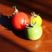 Tiny Tomatoes Green Red Yellow by paintdipper