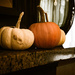 Pumpkins on the mantle by randystreat