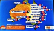 17th Oct 2017 - Yesterdays Weather Map for Queensland ~