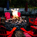 Fire, rain, and red chairs by cristinaledesma33