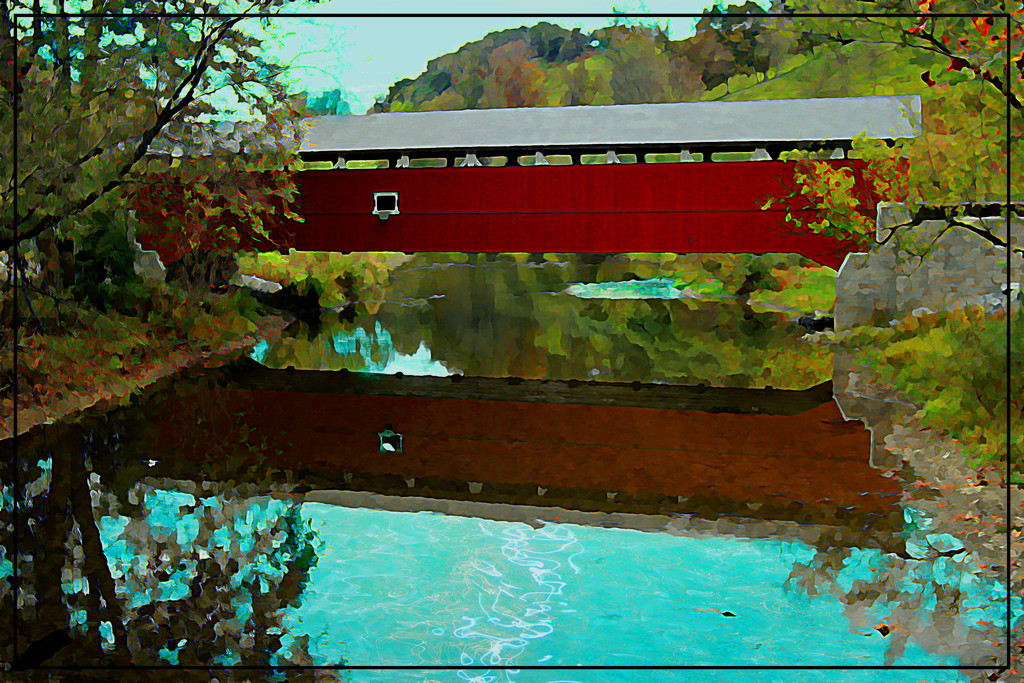 Schlicher's Covered Bridge by olivetreeann