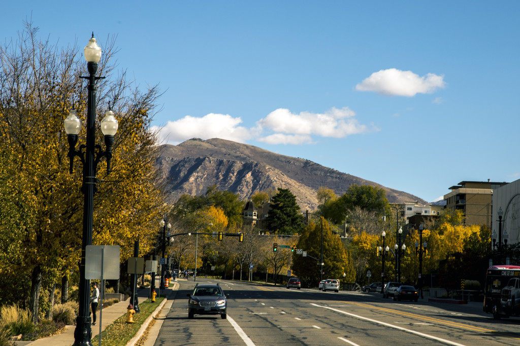 Autumn - Looking East in SLC by hjbenson