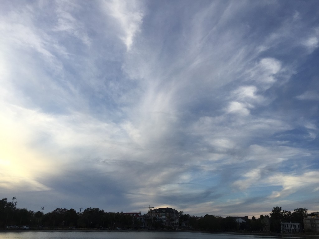 Interesting clouds above Colonial Lake in Charleston. by congaree