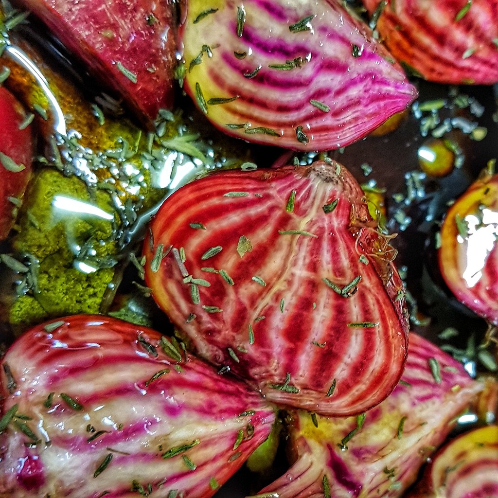 Roasting baby beets tonight by eleanor