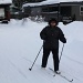 Skiing on the road IMG_2906 by annelis