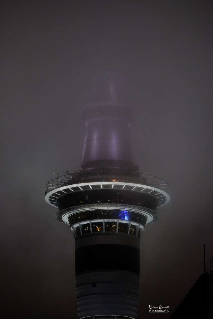 Tower in the mist by dkbarnett
