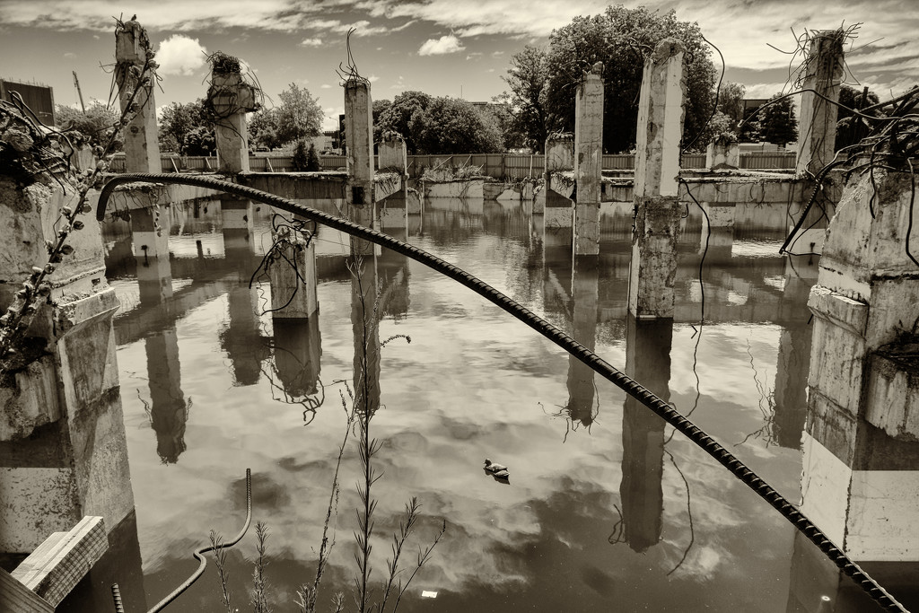 Ruins Duck Pond by helenw2