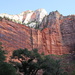 Red Cliffs, White Peaks by terryliv