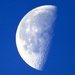 Moon in a blue sky by julienne1