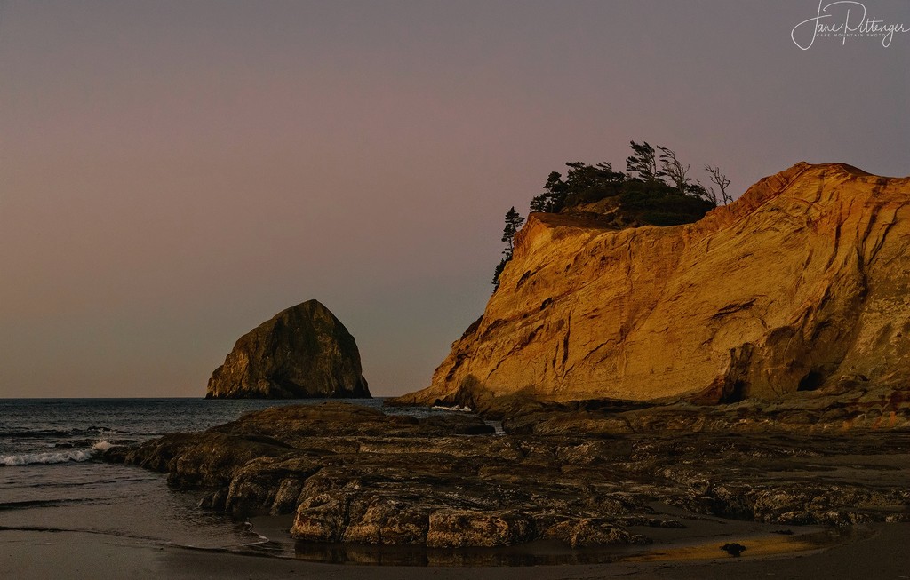 Dawn Light At Hay Stack Rock by jgpittenger