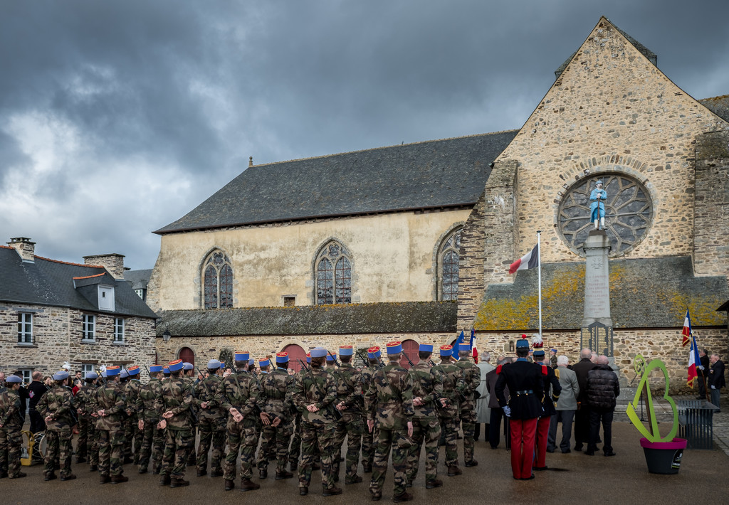 Armistice Day Parade at Paimpont Abbey by vignouse