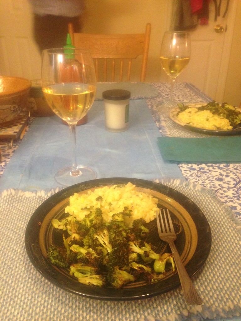 Risotto and Roasted Broccoli  by gratitudeyear