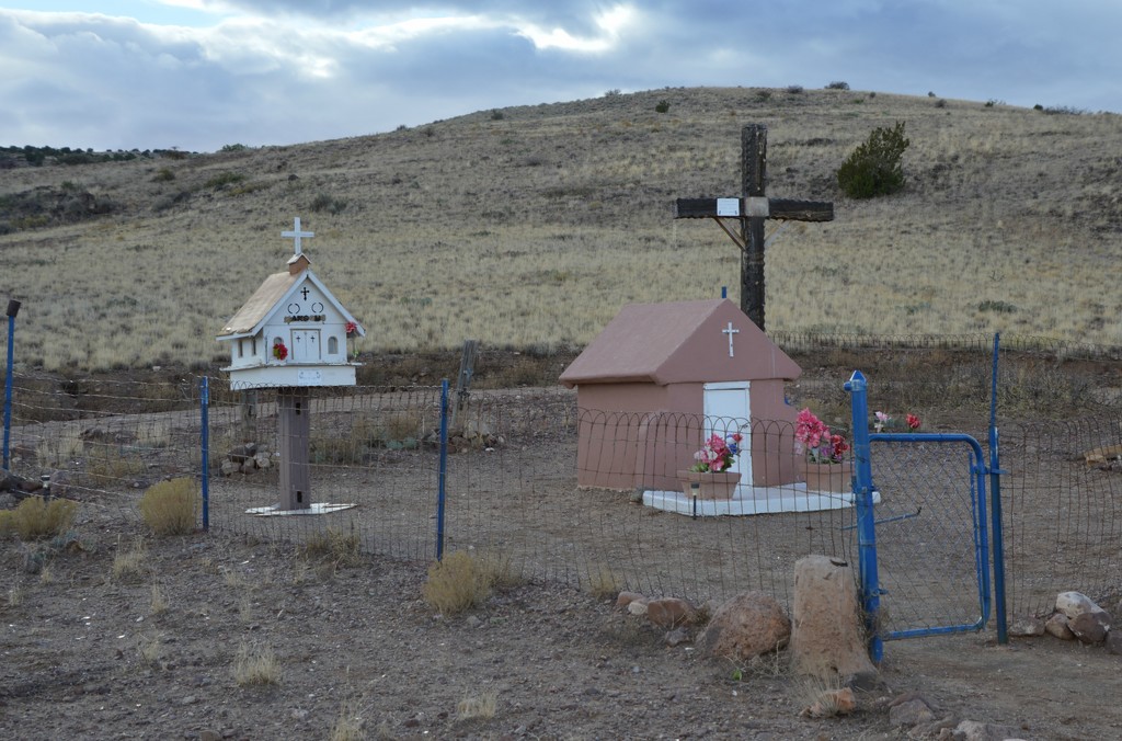 prayer chapel or shrine outside Socorro, NM by bigdad