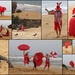 Brolly girl antics on the misty beach! by gilbertwood