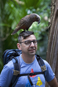 18th Nov 2017 - My brother with a Kaka on his head