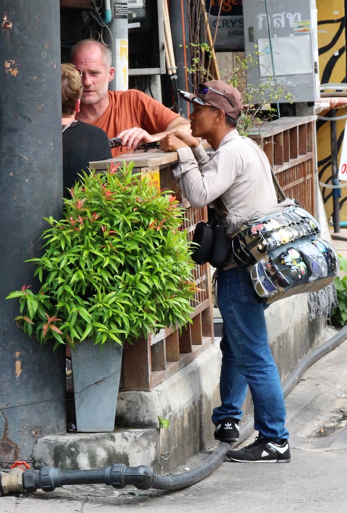 Street Salesman by lumpiniman