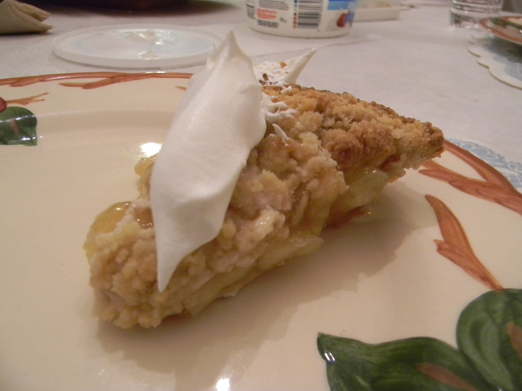 Apple Pie with Whipped Cream by sfeldphotos